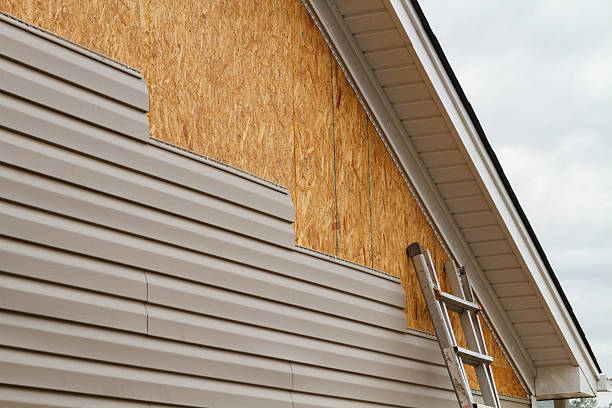 Professional Storm Damage Siding Repair technician working in Castle Rock, WA